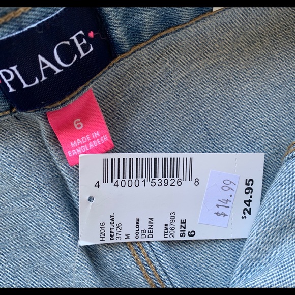 NWT! The Children’s Place Light Blue Denim Button Shirt - Picture 3 of 7